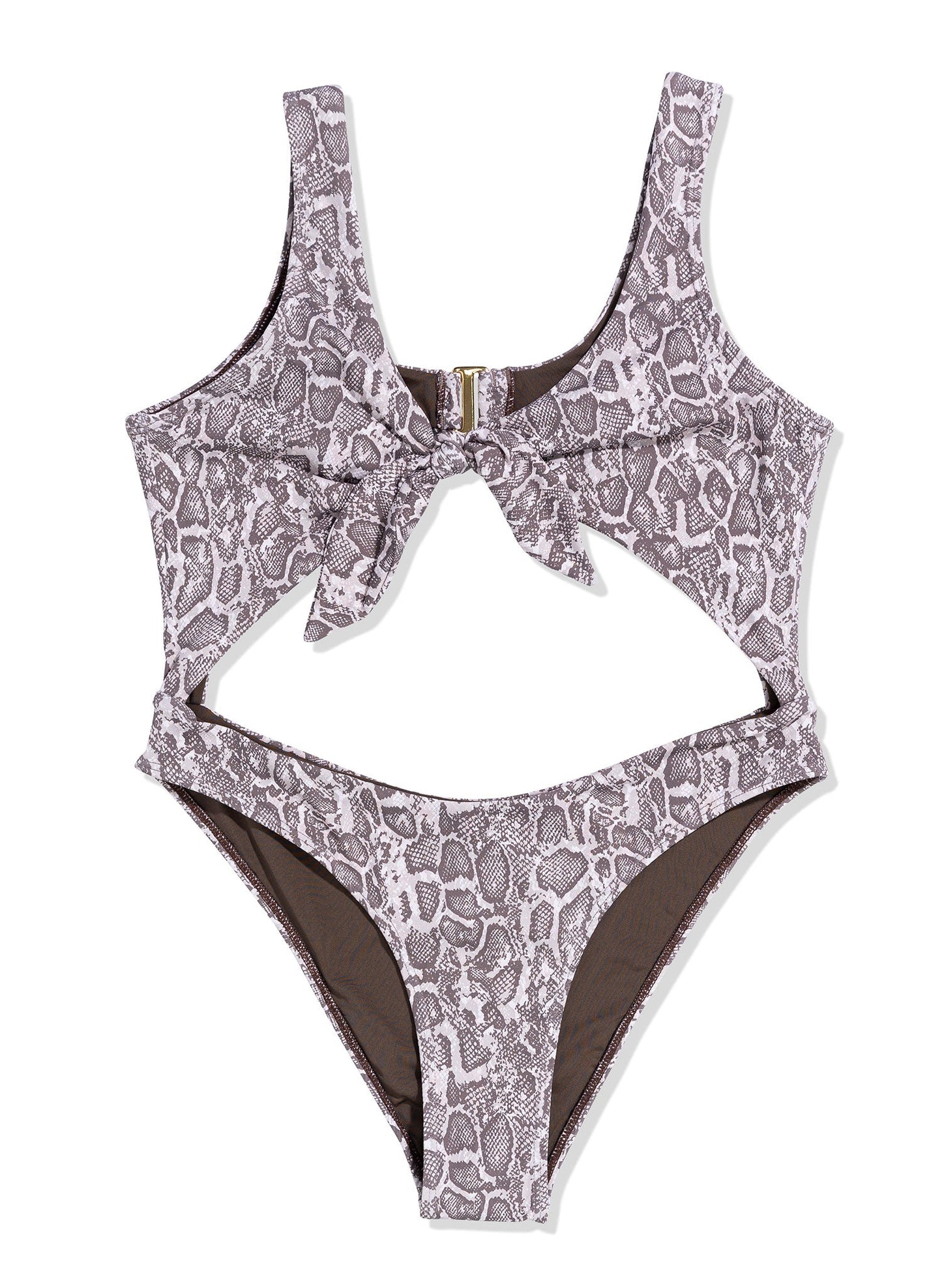 Siena Front Knot One Piece - Wild Venom